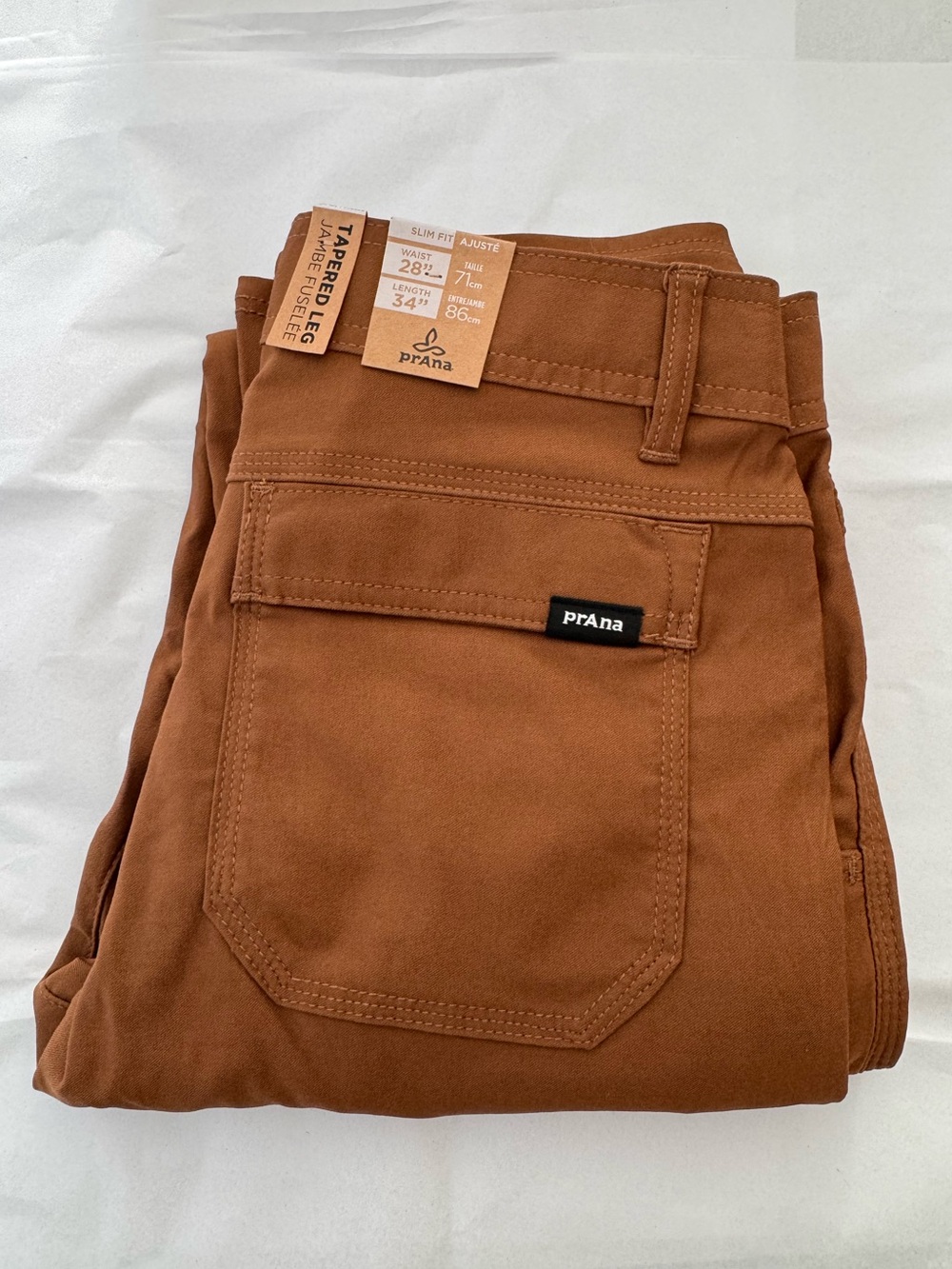 Prana Rust Brown Tapered Leg Pants